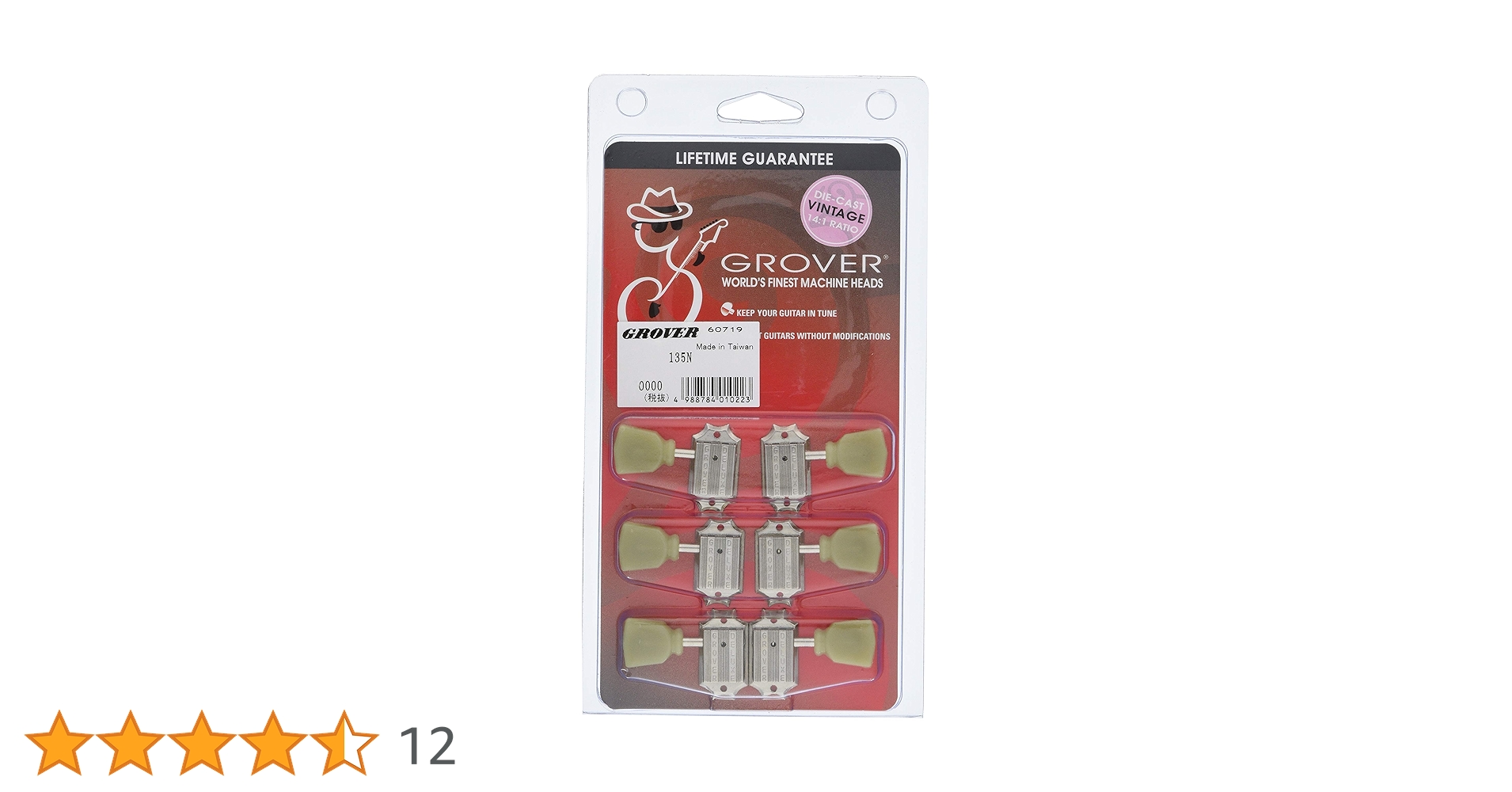 GROVER 102N ＬＰタイプペグセット！グローバー 3x3 　ニッケル新品 Amazon | 【国内正規輸入品】 GROVER グローバー ギター・ペグ